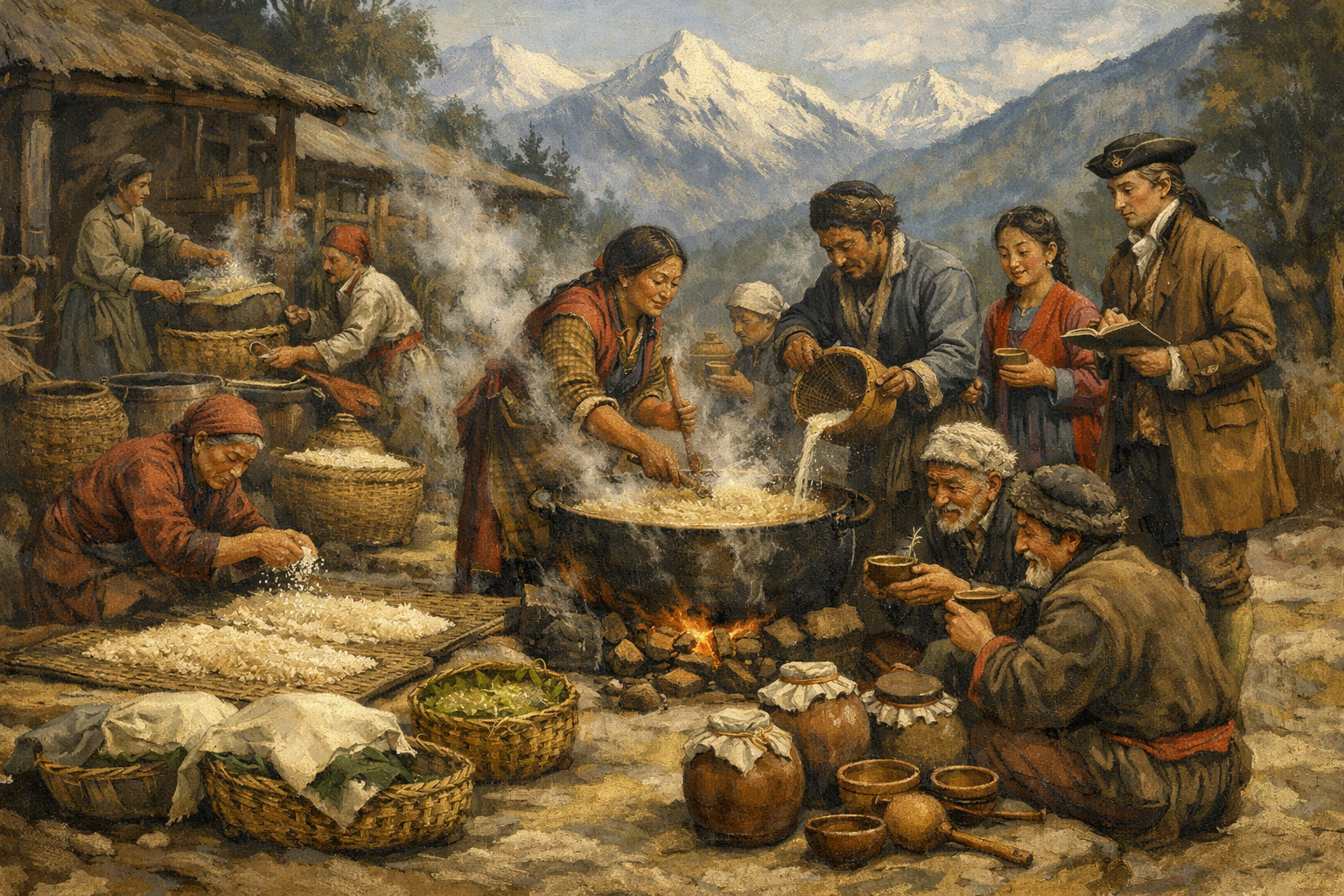 Preparation of Chhang/chyang/chong as mentioned in the Narratives of the mission of George Bogle to Tibet in 1774